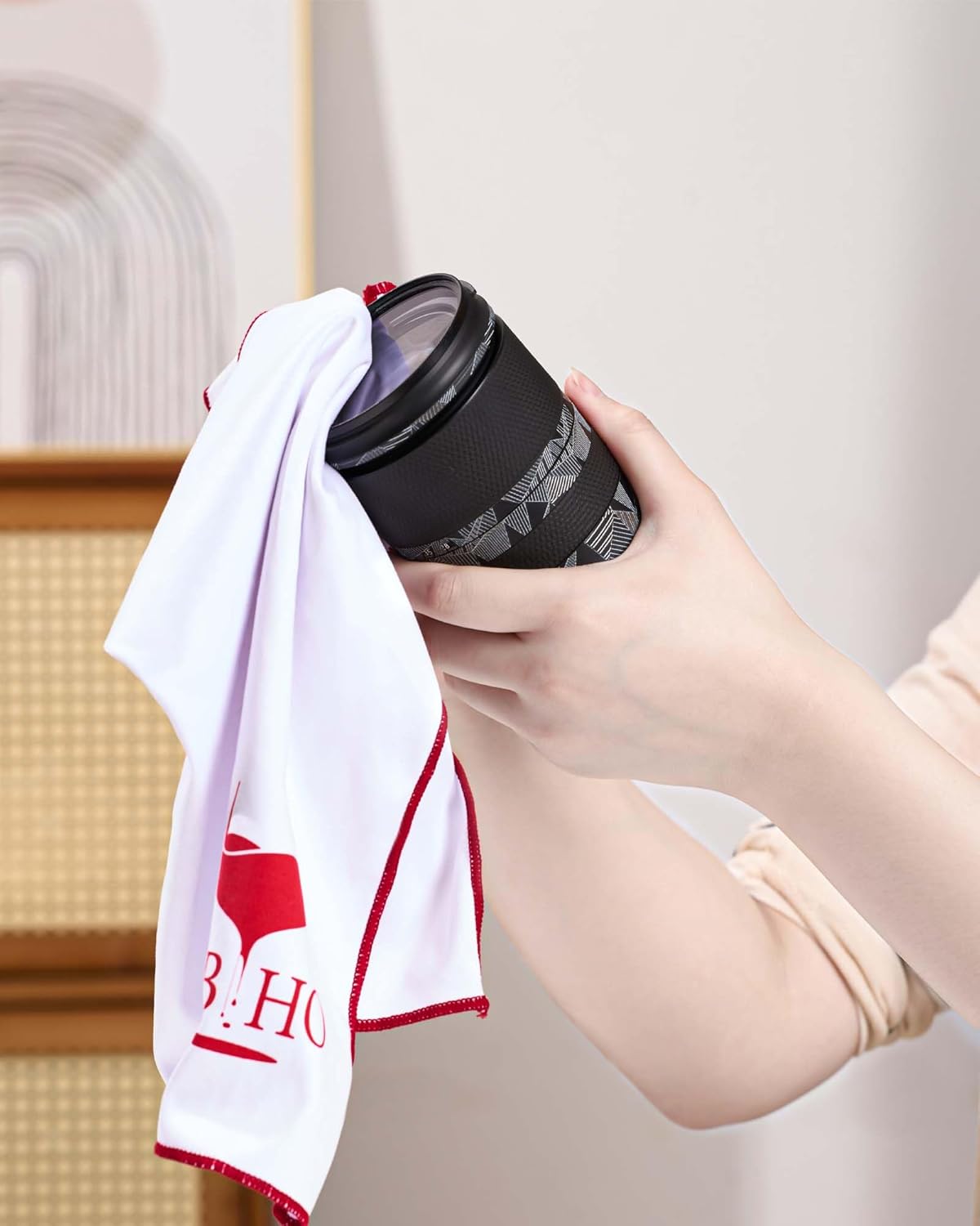 JBHO Polishing Cloth, Wine Glasses Polishing Cloths,No Lint, No Water Spots, No Fingerprints, Microfiber Cleaning Cloth for Glassware, Glasses, Sunglasses, Phone Screens, Watch, Jewelry, Metal, Window