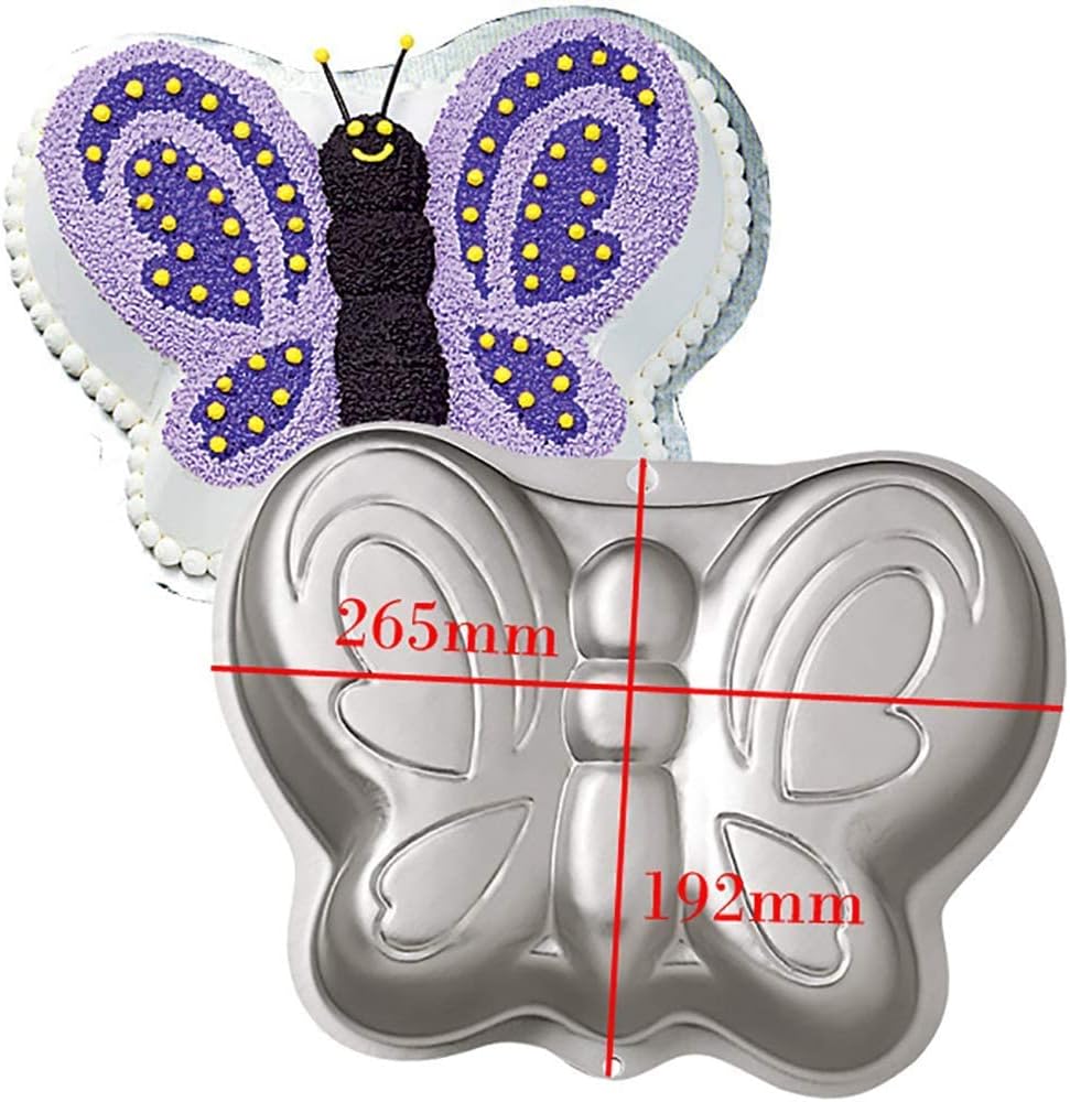 Butterfly Shaped Birthday Cake Pan Mould Aluminum 3D Animal DIY Cake Baking Pan for Birthday, Anniversary, Party, Christmas