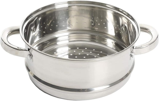 Oster Sangerfield Stainless Steel Cookware, 3.0-Quart Dutch Oven w/Steamer Basket