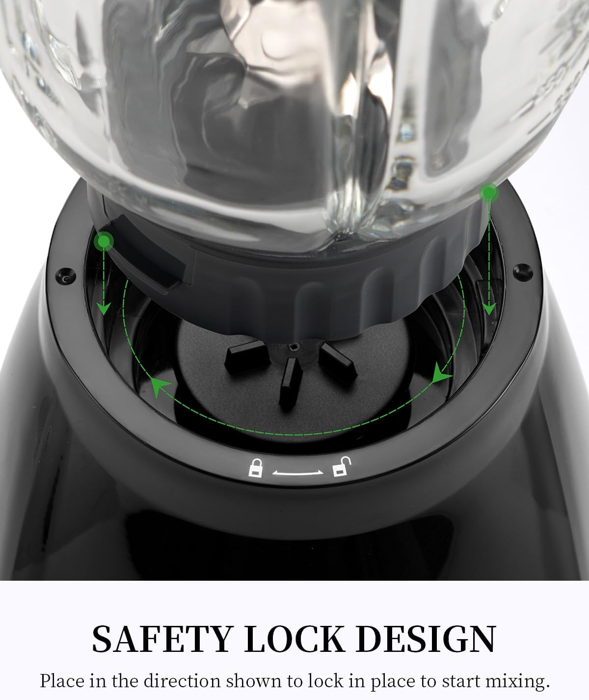 GDOR Blenders for Smoothies, 52 Oz Glass Jar Smoothie Blender, Countertop Blender & Grinder Combo, 9 Functions with 5 Speeds for Milkshakes, Puree, Crush Ice, and Chop, Max 700W