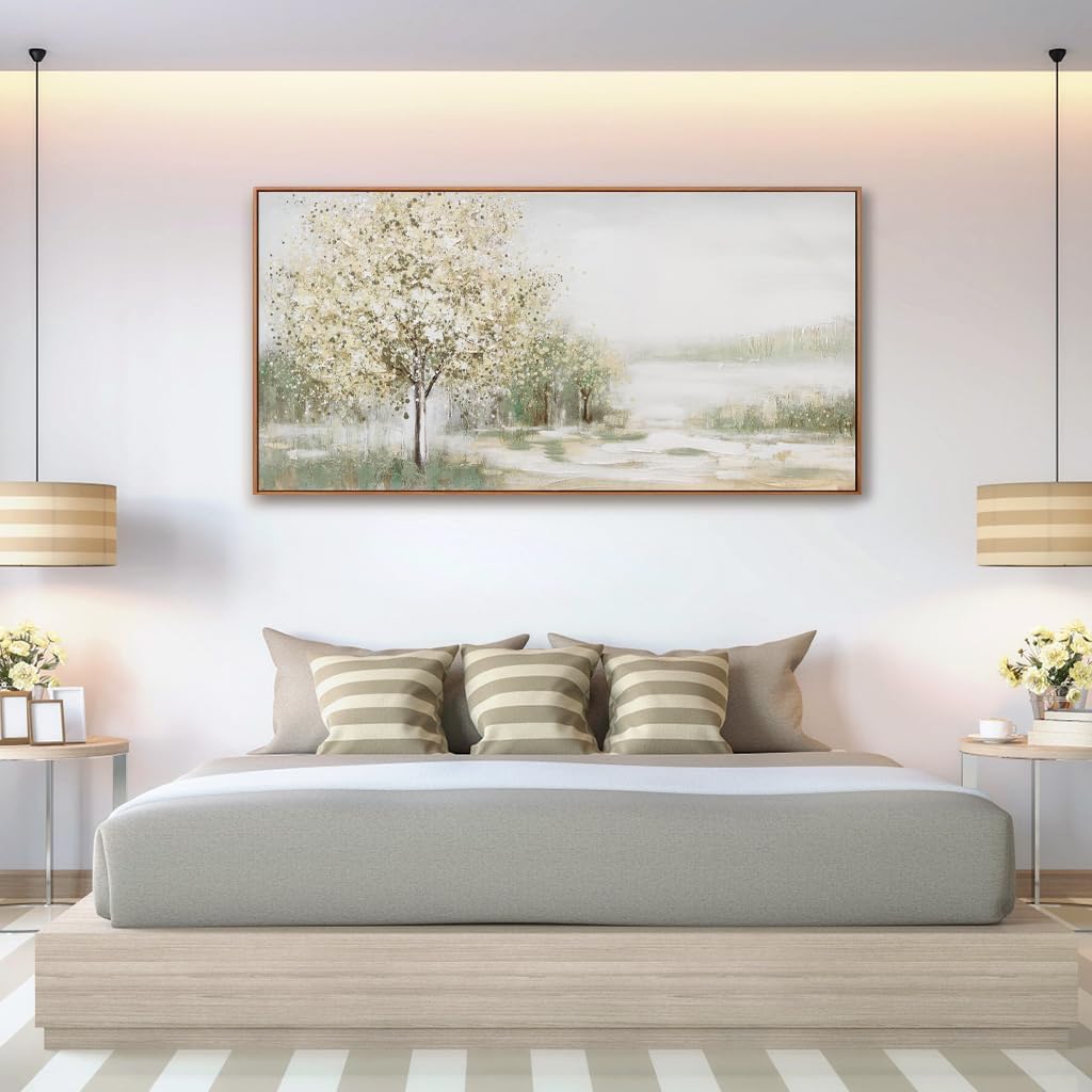 Canvas Wall Art Decor Large Framed Wall Art for Living Room Nature Botanical Wall Art Prints Canvas Art Wall Decor Artwork for Walls Bderoom Office Decor 24x48 Inch