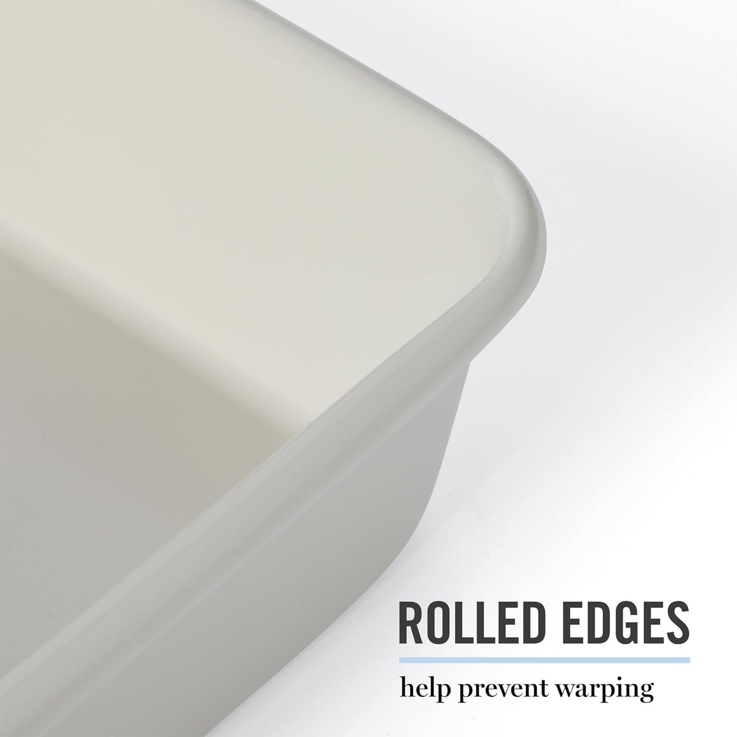 Martha Stewart Gallen 9 Inch Square Nonstick Carbon Steel Cake Pan - Cool Grey