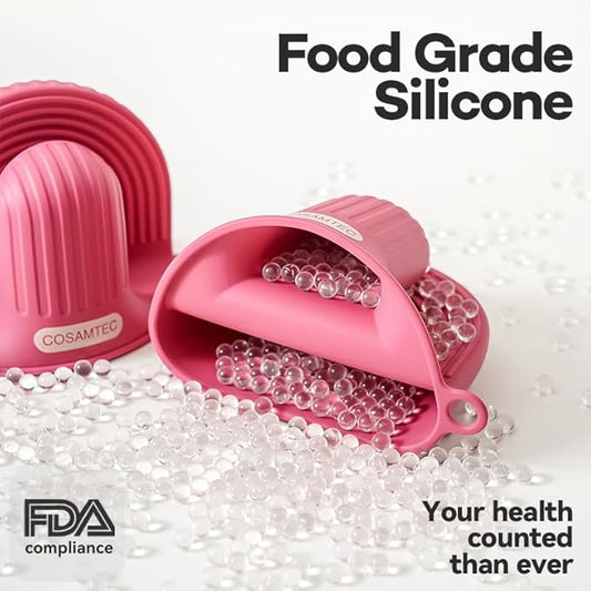 Silicone Oven Mitts Heat Resistant Mini Oven Gloves and Pot Holders Set for Kitchen Non Slip Waterproof Pinch Grips for Cooking and Baking Set of 2