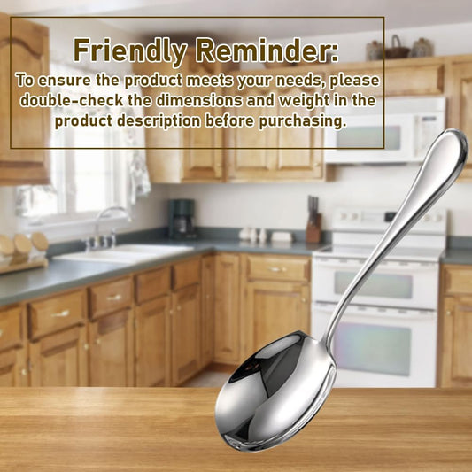 Small Serving Spoons,18/10 Stainless Steel Buffet & Banquet Style Serving Utensils (Set of 1)