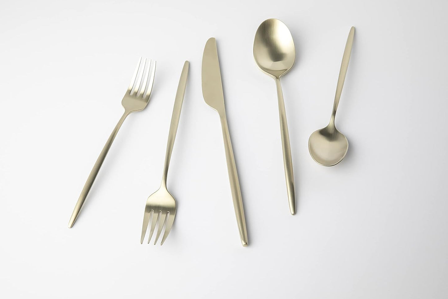 Cambridge 505220CKW12R Gaze Champagne Satin 20-Piece Flatware Set, Service for 4, silver