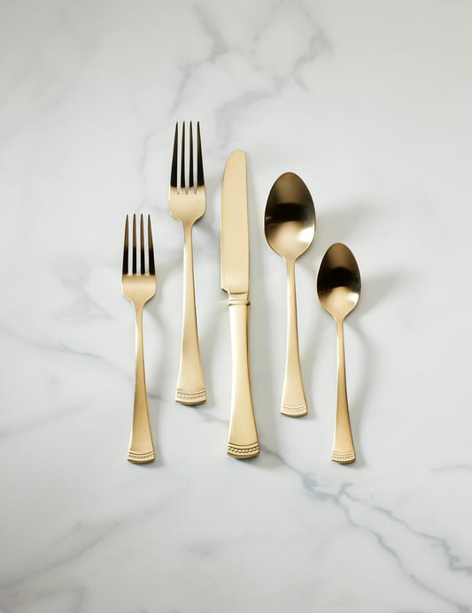 Lenox Portola, 3.40 LB, 20-Piece Flatware Set, Gold