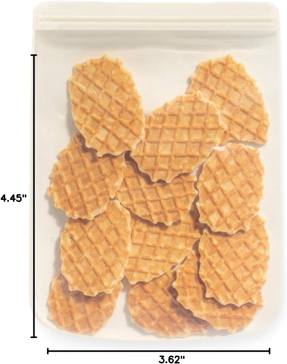 W&P Porter Silicone Reusable Storage Bags, Flat Variety 3 Pack (10oz, 34oz, 46oz), Cream, Food Storage Container, Microwave and Dishwasher Safe, Easy Cleaning