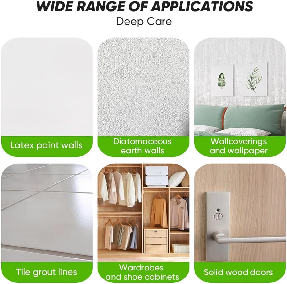 2025 Mould Cleaner Spray| Highly Effective Multi-Surface Fast-Acting Stain Remover for Kitchen, Bathroom,Wall,Tile|Wall Cleaner Spray without Damaging (8 fl oz*3)