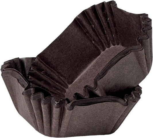 qiqee 500pcs Coffee Square Cupcake Liners Muffin Linner No Smell, Food Grade Baking Cups(Standard Size)