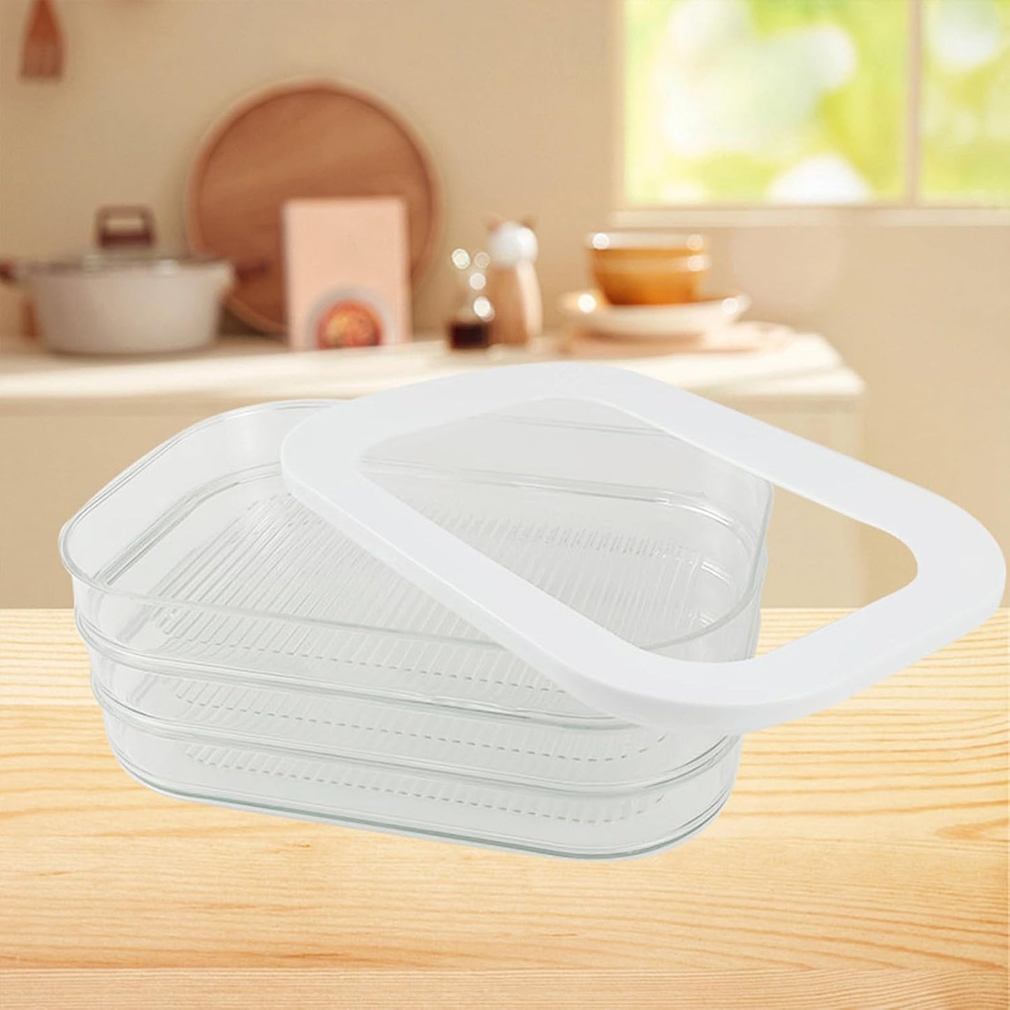 3 Layer Deli Meat Container for Fridge,Refrigerator Organizers And Storage for Meat,Lunch Meat Container with Lids for Refrigerator,Lunch Meat Container,Stackable Meal Prep Containers (3 Layer)