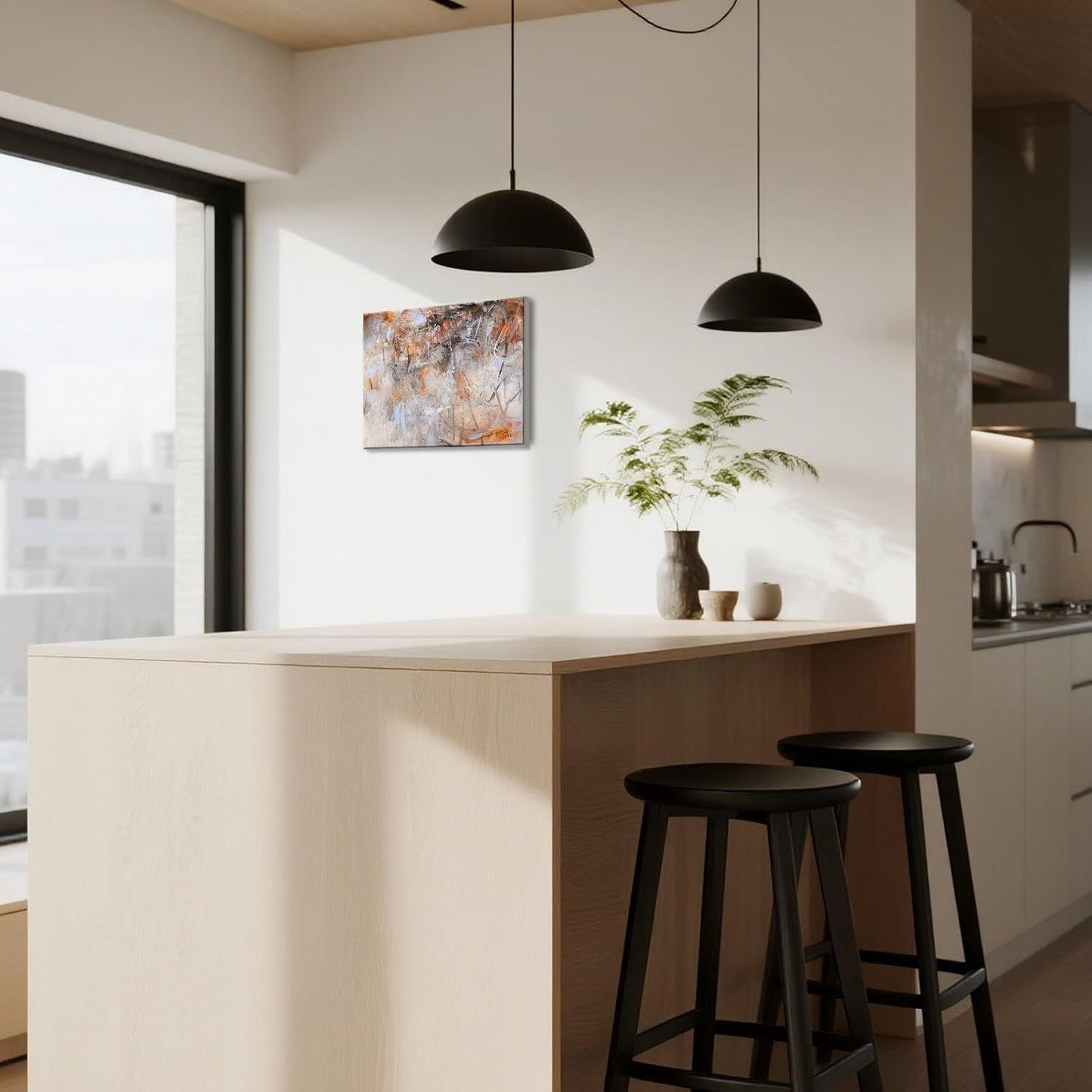 Gloliv Canvas Wall Art – Abstract Wall Decor Painting, Artist-Authorized Reproduction Canvas Prints, Modern Wall Art Decor for Living Room, Bedroom, or Office 16"X12"