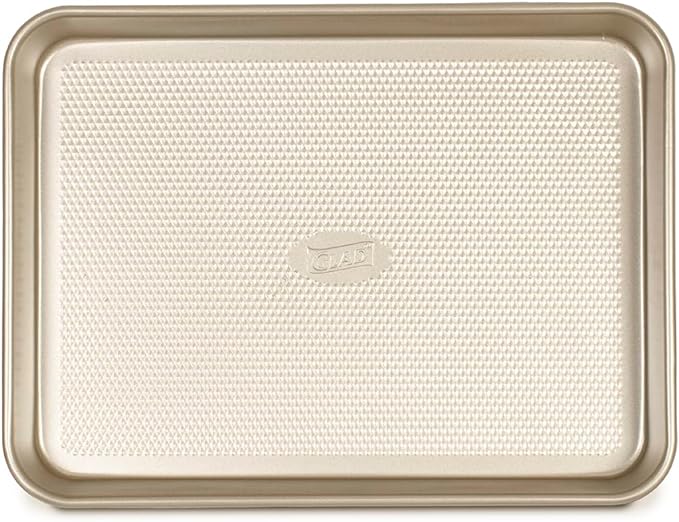 Glad Baking Pan Nonstick - Oblong Metal Dish for Cake and Lasagna - Heavy Duty Carbon Steel Bakeware, Medium
