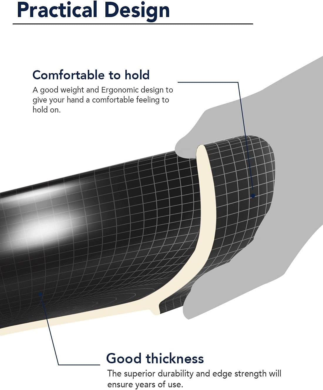 LE TAUCI Pasta Bowls 45 oz, Salad Bowls Set for Serving Soup, Pasta, Noodle, Dinner, Large Kitchen Bowl Plates, Microwave Safe - 8.5 Inch, Set of 4, Matte Black