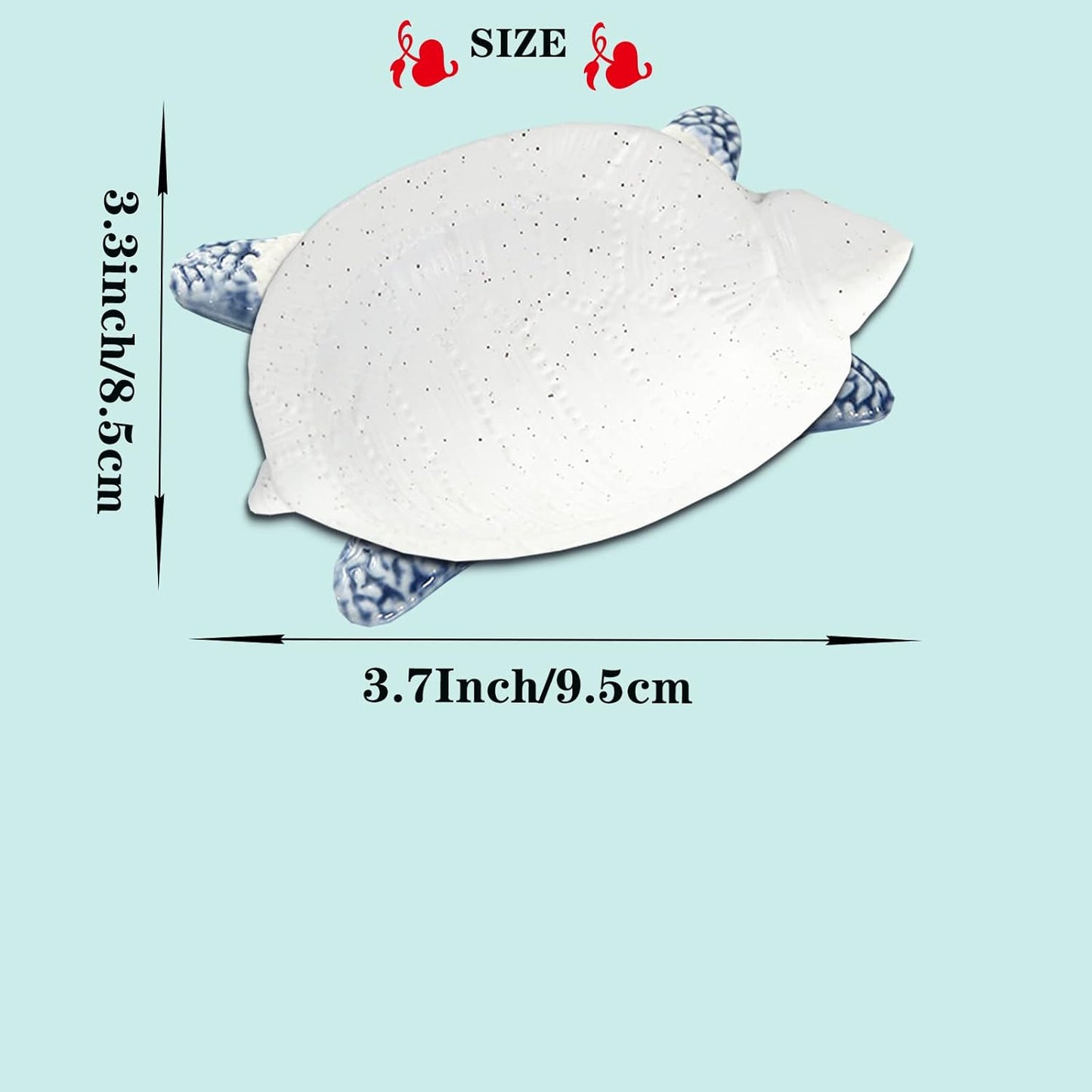 Turtle Jewelry Tray, Ceramic Ring Holder for Jewelry, Candy Dishes Trinket Tray, Jewelry Tray Jewelry Plate Small Key Bowl for Entryway Table Birthday Home Party Decor (L STYLE)