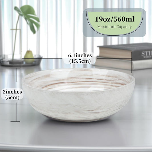 Marble-patterned Ceramic Candy Dish Small Candy Bowl for Office Desk Modern Home Decor Decorative Bowl, Brown