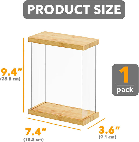 SpaceAid Bamboo Food Storage Container - Airtight Cereal Containers with Lids, Kitchen Cereal Canisters Pantry Organizers and Storage for Rice, Flour, Coffee, Snack, Small 1 Pack