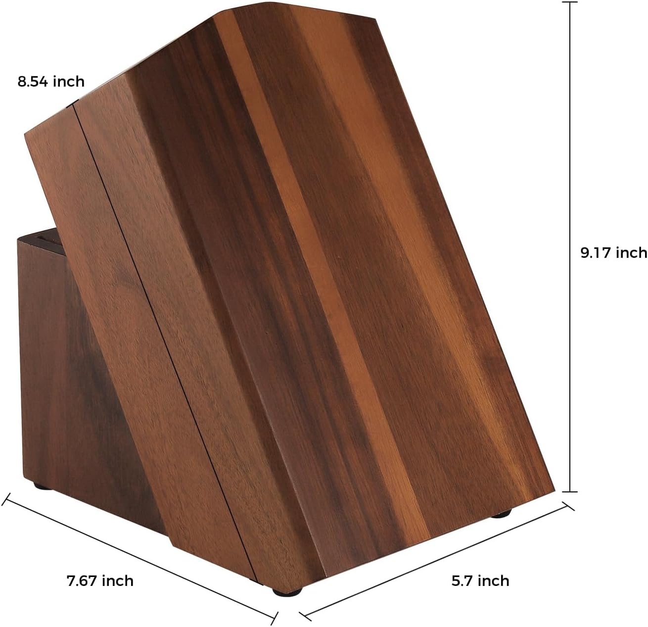 KEEMAKE Knife Block Set, 15Pcs High Carbon Stainless Steel Kitchen Knife Set with Block, Ultra Sharp Knives Set for Kitchen with Knife Sharpener Kitchen Scissors, Forged Chef Knife Set