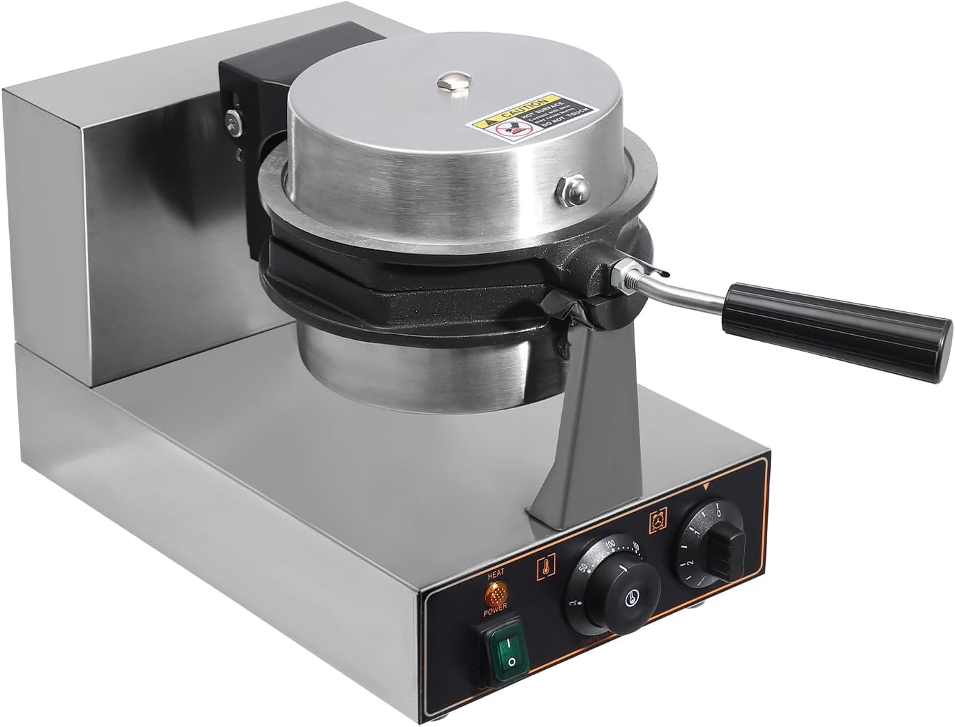 1300W Electric Waffle Maker Machine, Double Head Electric Cake Waffle Maker 122-572℉ Non-stick Waffle Stick Maker for Home & Commercial Use (1xFood Clip+1xWhisk+2x Brushes+4xCleaning Cloths)