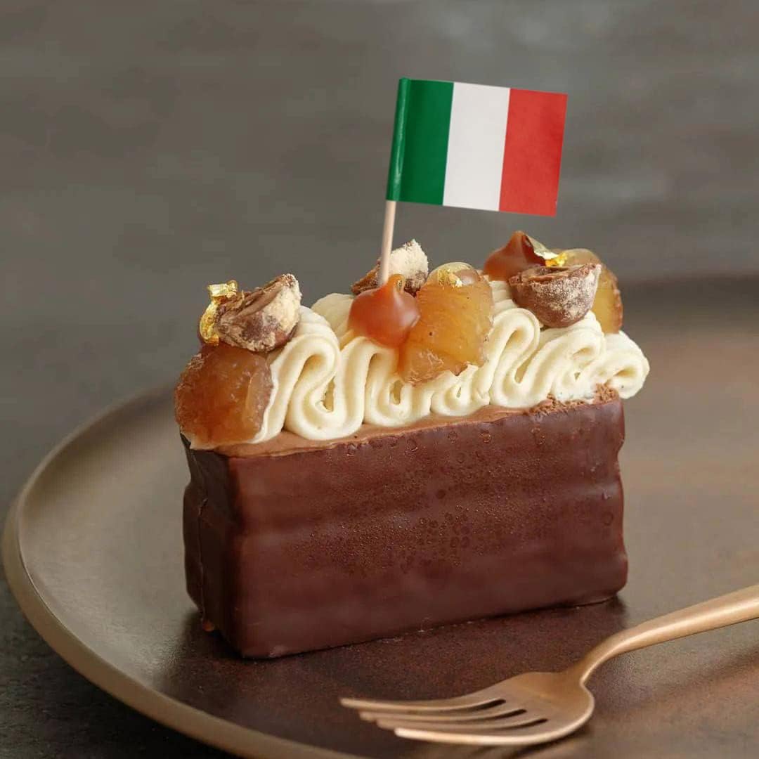 100 Pack Italy Flag Italian Toothpick Flags, Cocktail Picks Mini Stick Cupcake Toppers Country Picks Party Decoration Celebration Cocktail Food Bar Cake Flags (Italy)