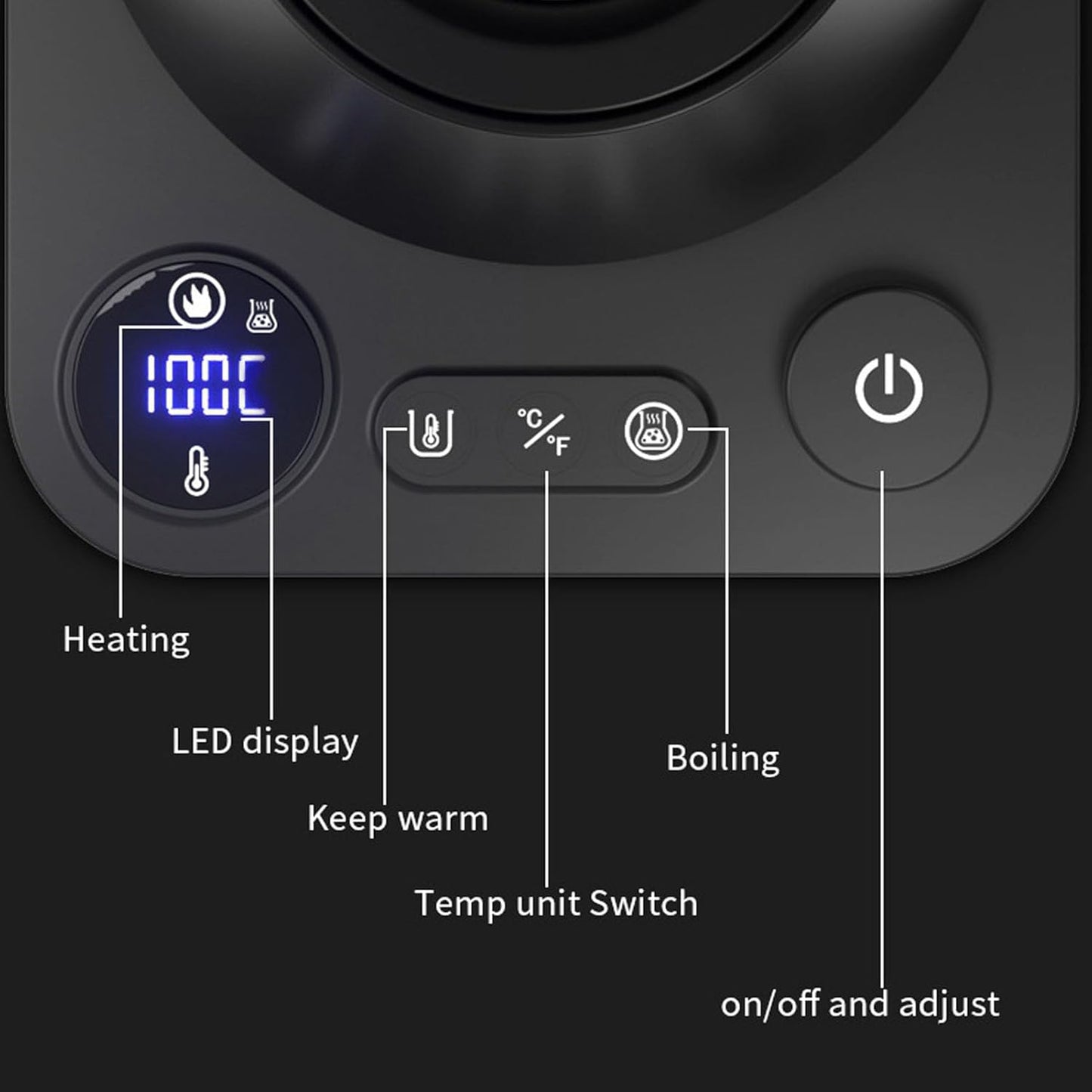 Gooseneck Electric Kettle, Electric Tea Kettle, Hot Water Kettle Electric, Electric Kettle Temperature Control, Teapot for Boiling Water Coffee