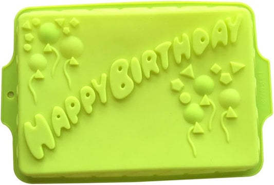 FantasyDay 13'' Happy Birthday Cake Mold Silicone Baking Molds Party Cake Bakeware for Your Birthday Dessert, Cake, Bread, Tart, Pie, Flan and More #7