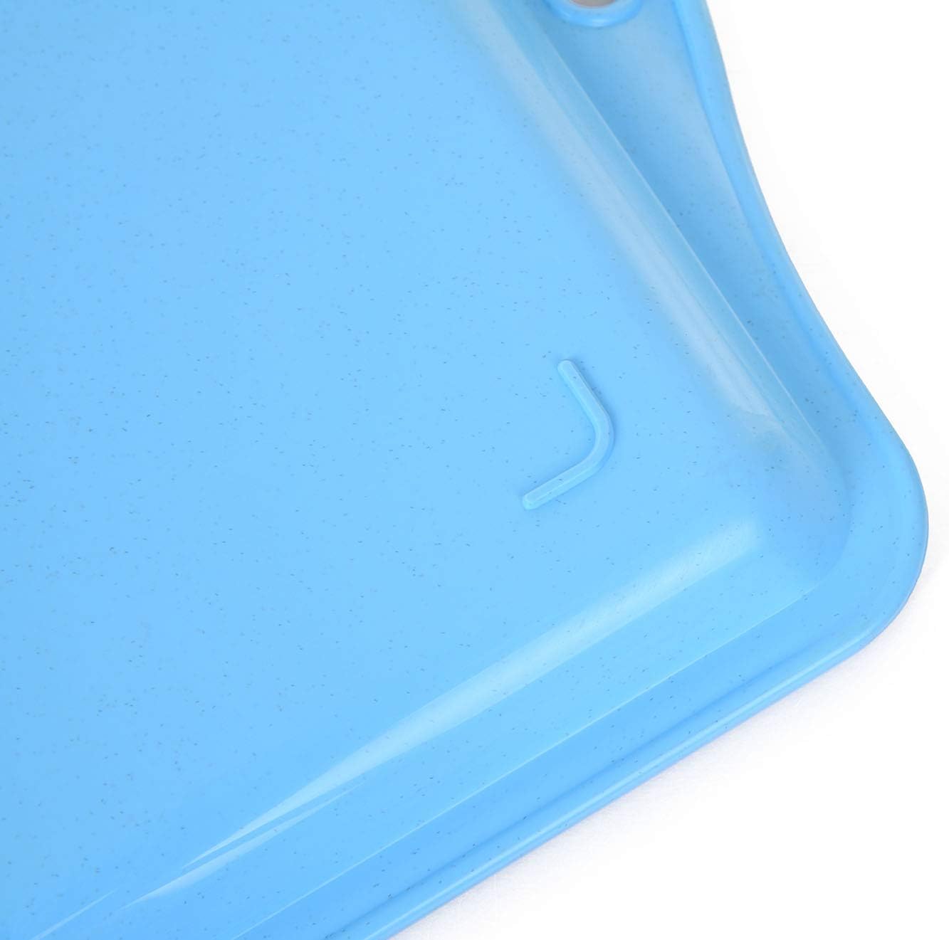 Mintra Home Large Unbreakable Plastic Rectangular Serving Tray/Platter with Handle 14 Inch 'Blue' (Heavy Duty,Large Capacity Great for Kitchen, Wedding, Restaurant Indoor or Outdoor Picnic Camping
