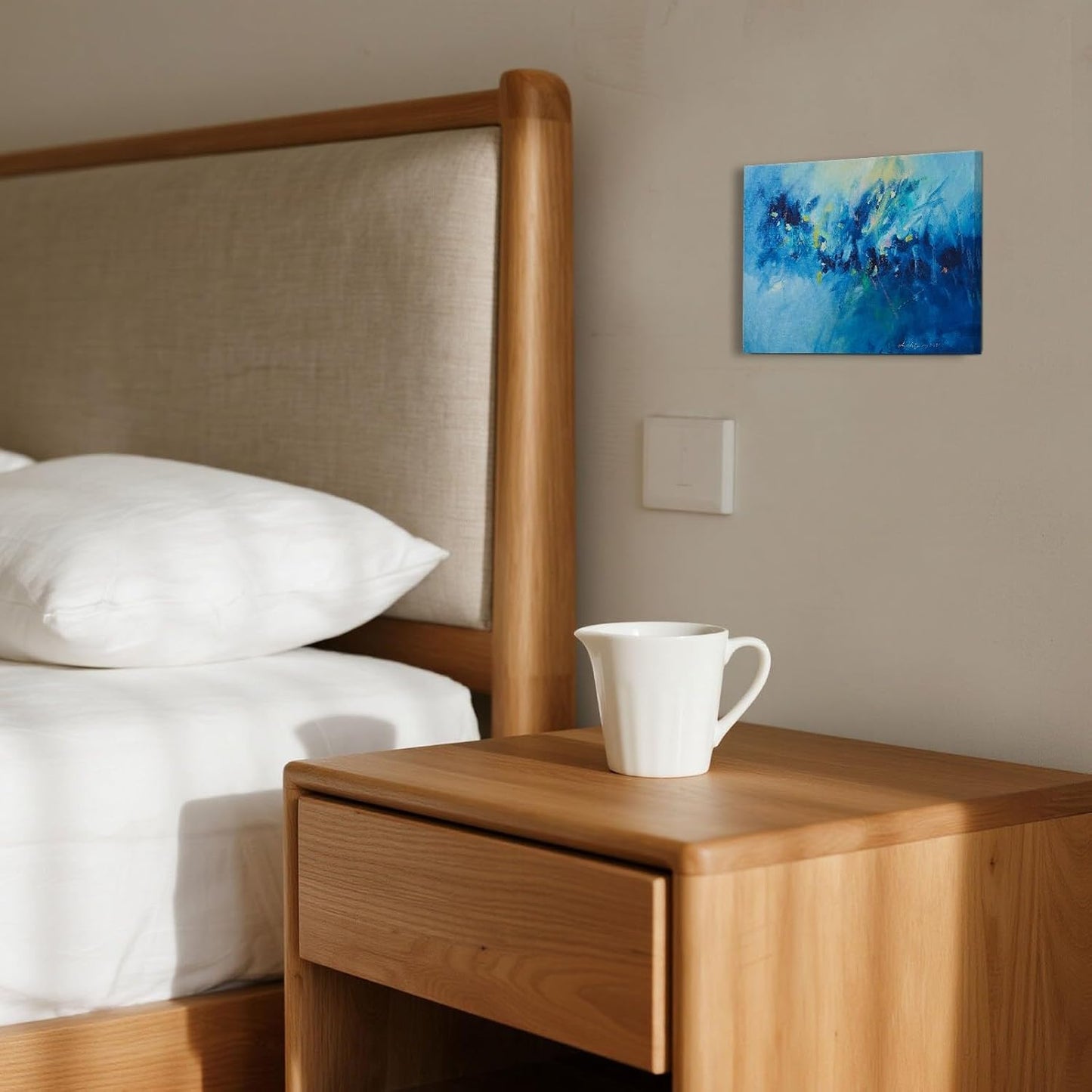 Gloliv Canvas Wall Art for Living Room – Abstract Wall Decor Painting, Artist-Authorized Reproduction Print – Modern Canvas Prints for Office, Bedroom, Bathroom & Kitchen Home Decor 10"x8"