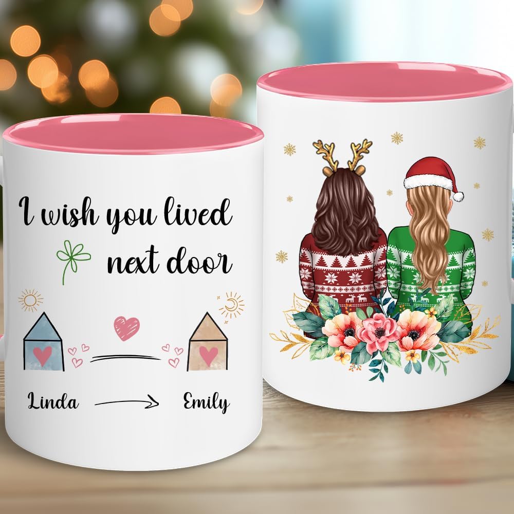 Personalized Friend Cup - Christmas, Birthday Best Friend, Bestie, Sister, BFF Mug - Friendship Gift For Women, Long Distance Gifts - Valentine Birthday Present For Her, Soul Sister