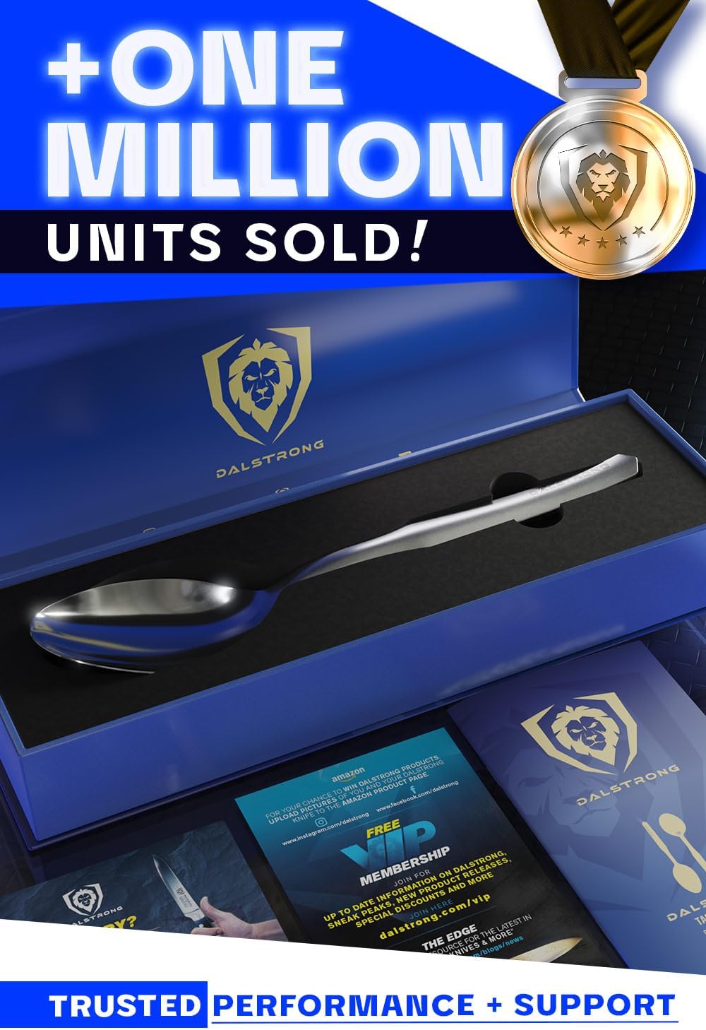 Dalstrong Professional Sauce & Plating Chef Spoon - 304 Stainless Steel - 1.4 TBSP - 9.5" Length - Silver - Metal Serving Spoon - Cooking Kitchen Utensils - Satin Finish Handle for Grip - Chef Knife