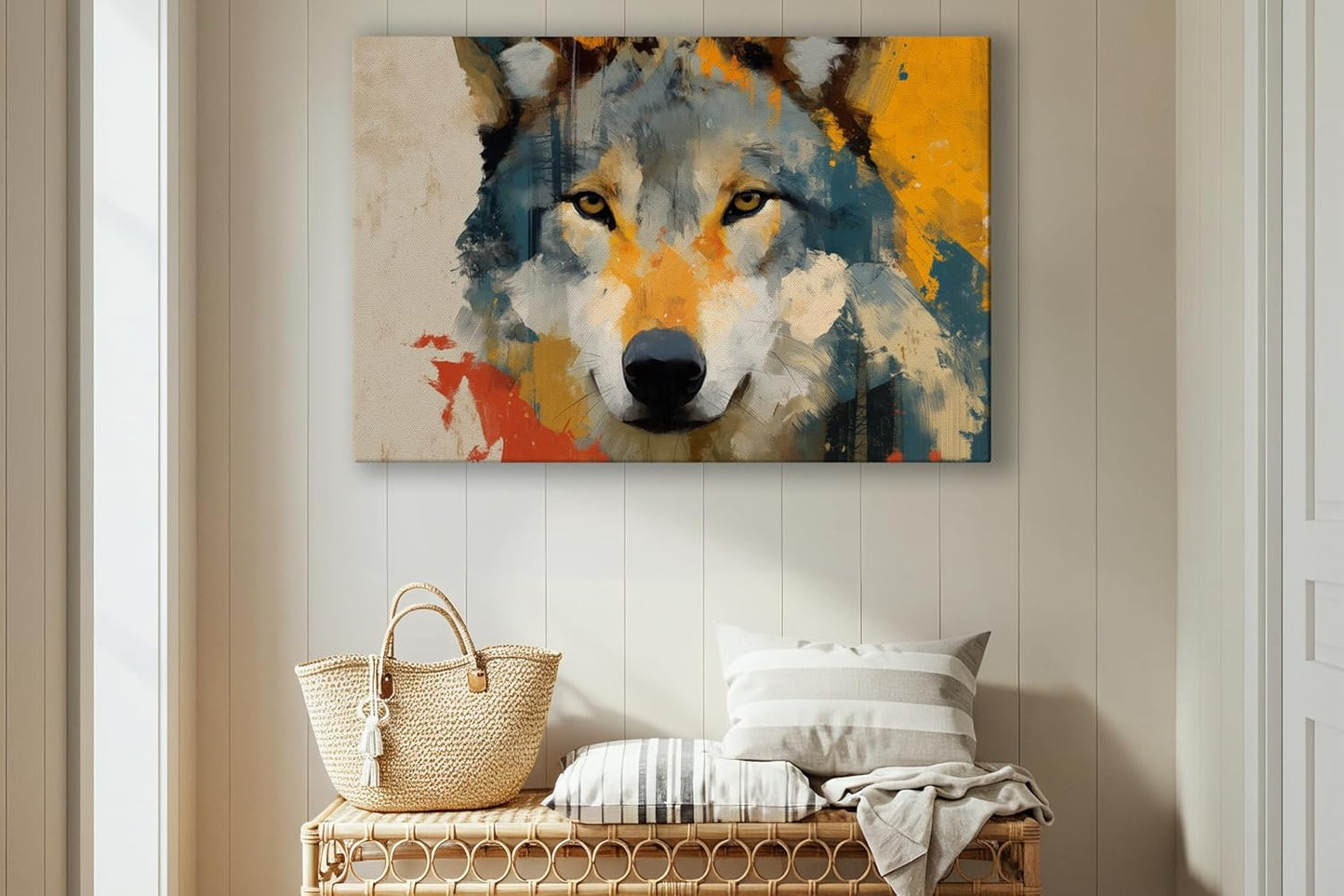 Wildlife Canvas Prints - Wild Animals Home Decor - Medium, Large, and Extra Large Wall Art for Living Room, Bathroom, Kitchen (Primal Palette, 16L" x 24W")