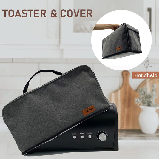 Long Slot Toaster with Cover, 2 Slice 1.65'' Extra Wide Slot Stainless Steel Toasters with Reheat Defrost Cancel Functions,6 Shade Settings, Single Slim Bread Toaster,Removable Crumb Tray,Matte Black