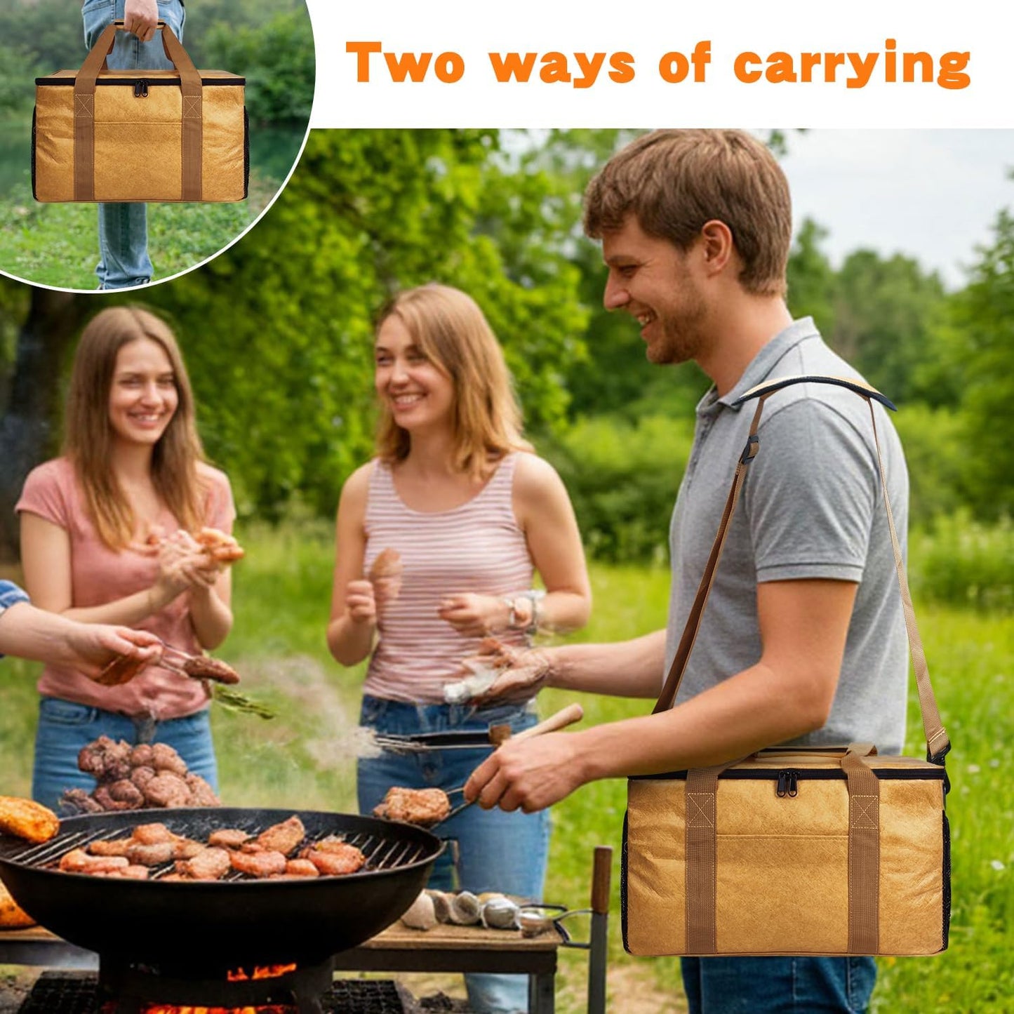 Grekos BBQ Blanket,180° Full Opening Insulated Meat Resting Bag for Brisket,Pork Shoulders,Steaks & Turkeys|Heavy-Duty Smoker Blanket with Wide Mouth Design for Moisture Retention and Tender BBQ