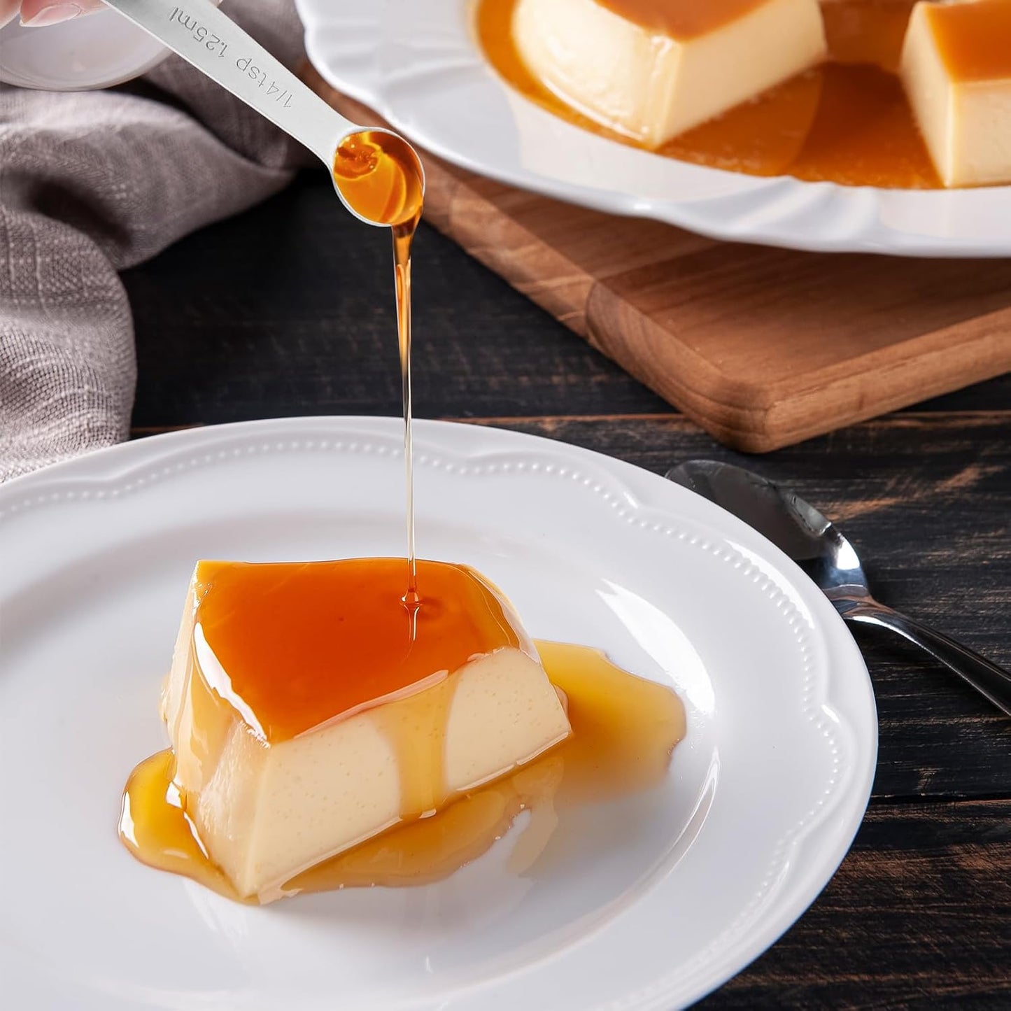 2 PCS Measuring Spoons Tablespoon Measuring Spoon 1/12 Tbsp (1/4 tsp | 1.25 ml |1.25 cc) Mini Spoons Stainless Steel Measuring Spoons for Kitchen Cooking Spoon(Silver)