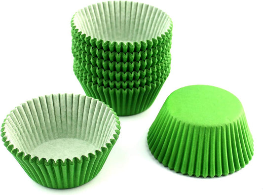Eoonfirst Standard Size Baking Cups Christmas Day Party Cupcake Liners 200 Pcs (Green)