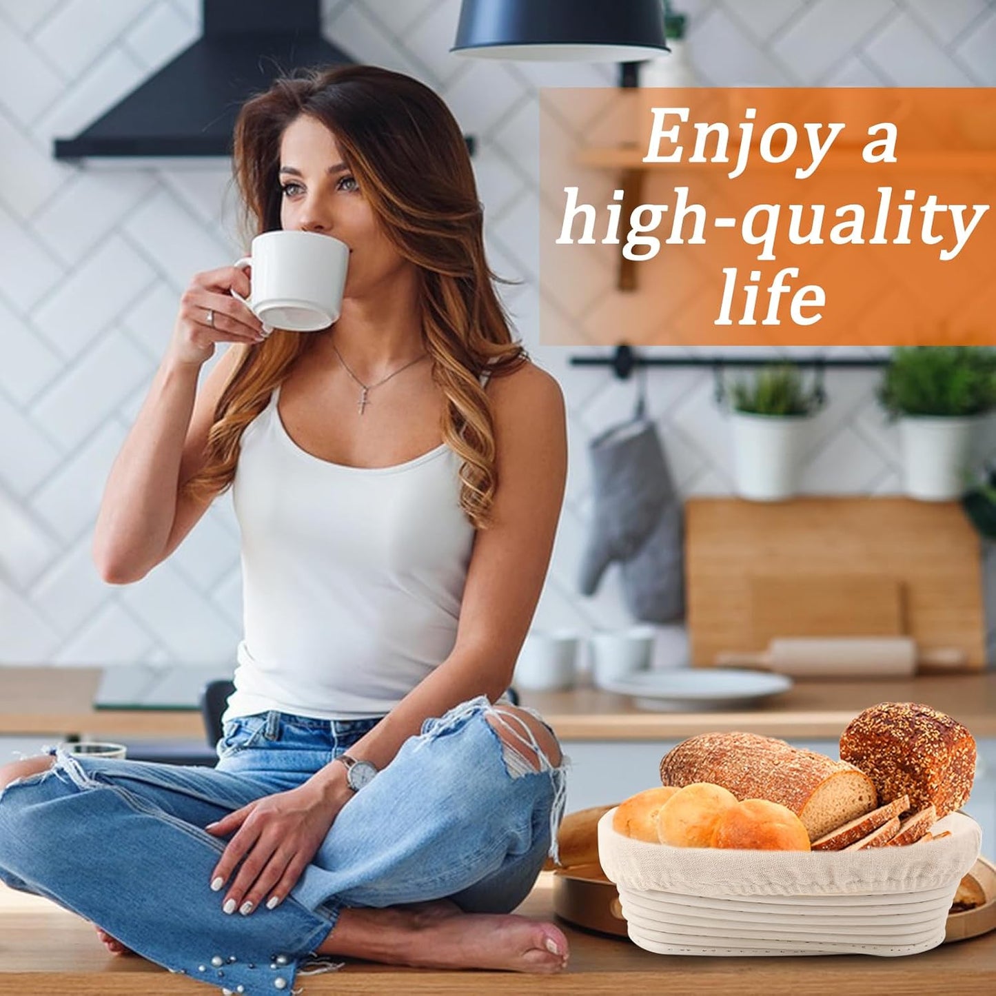 10 inch Oval Banneton Bread Proofing Basket Sourdough Bread Baking Supplies Set of 4 Sourdough Starter Kit Baking Gifts