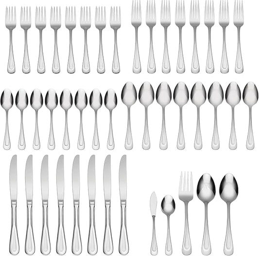 Oneida Satin Sand Dune Flatware, 45 Piece, Multi
