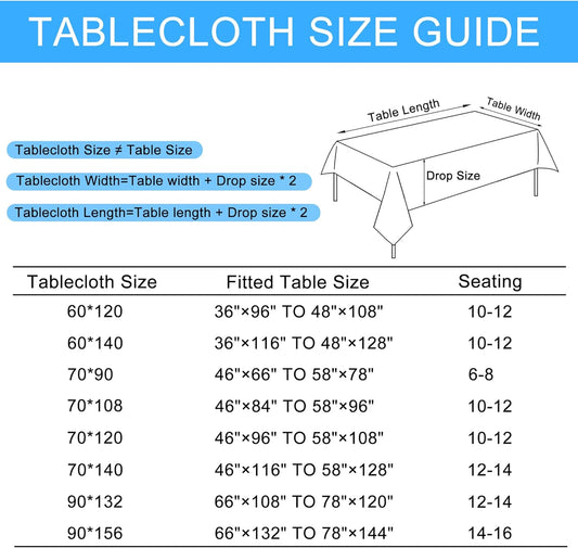 Hiasan Faux Linen Rectangle Tablecloth - Wrinkle and Stain Resistant Washable Table Cloth for Kitchen Dining Room Holiday Table Cover for Party Dinner, Beige, 70 x 140 Inch