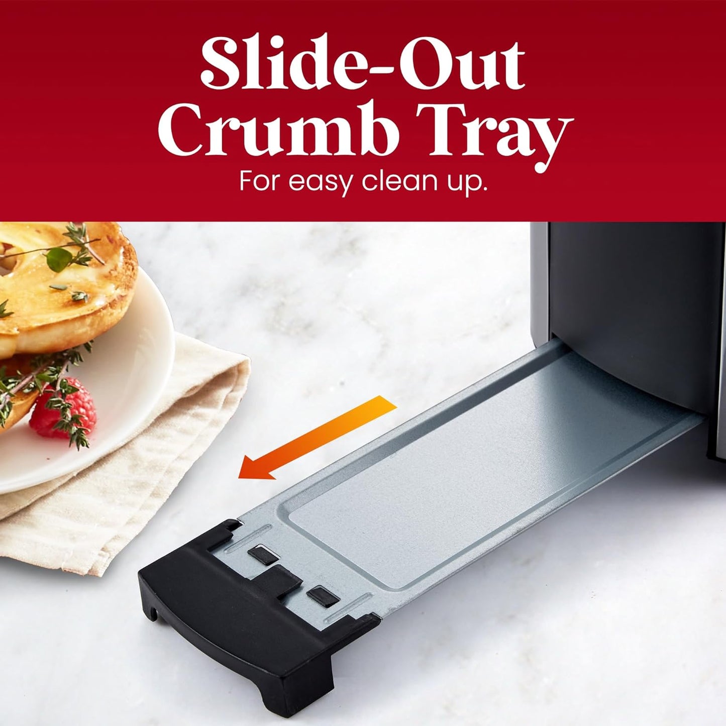 Elite Gourmet ECT5322 Long Slot 4 Slice Toaster, Countdown Timer, Bagel Function 6 Toast Setting, Defrost, Cancel Function, Built-in Warming Rack, Extra Wide Slots for Bagels Waffles, Stainless Steel