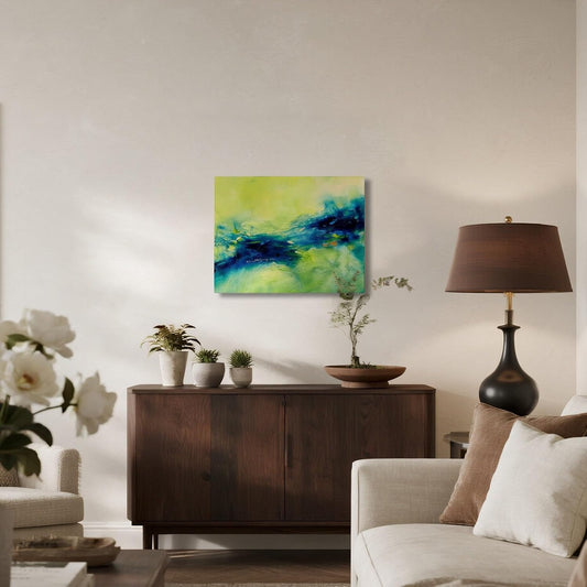 Gloliv Canvas Wall Art for Living Room – Abstract Wall Decor Painting, Artist-Authorized Reproduction Print – Modern Canvas Prints for Office, Bedroom, Bathroom & Kitchen Home Decor 16"X12"