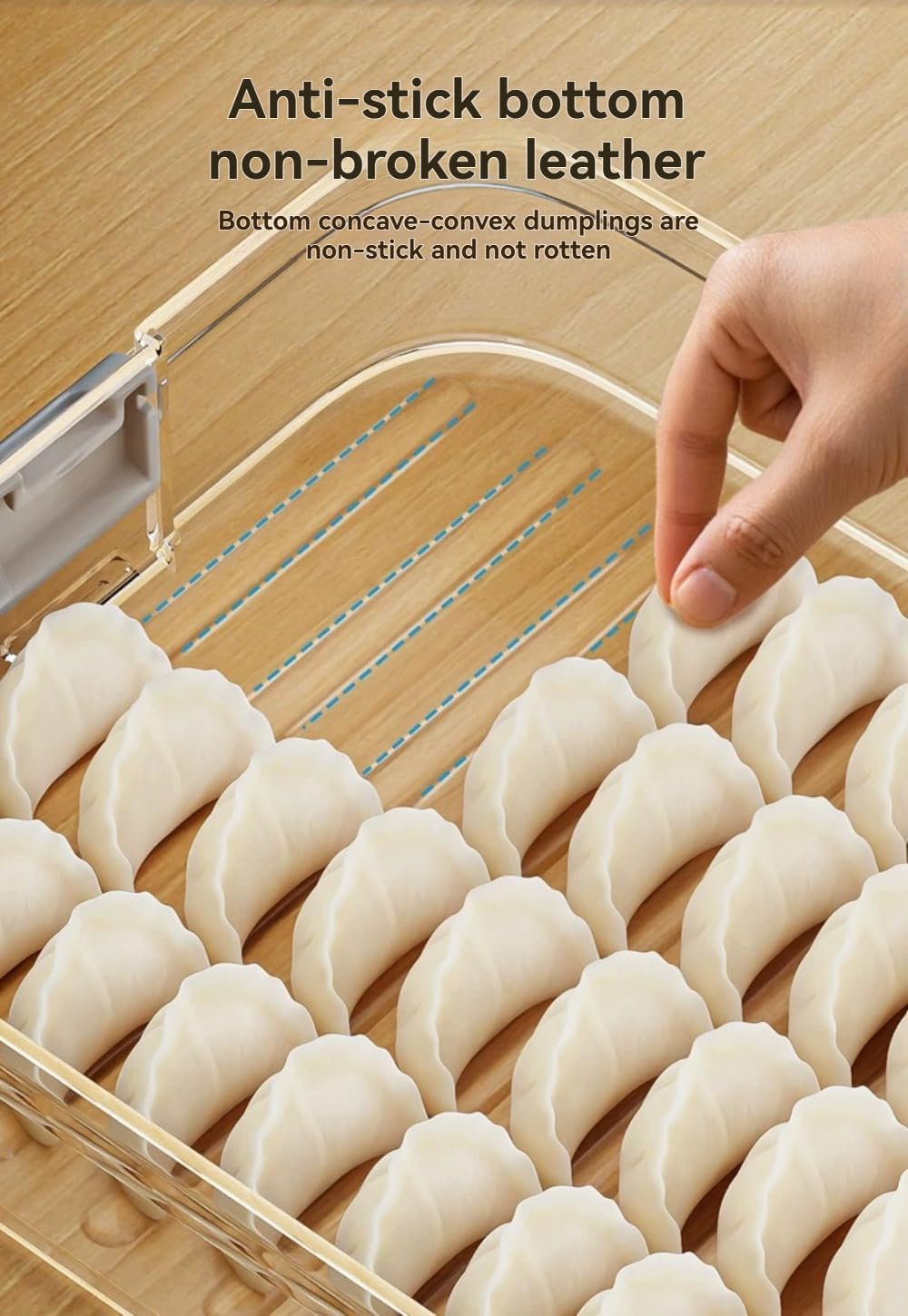 4-layer Cookie Containers,Cookie Carrier with Lid and Handle, Dumpling Box,Food Storage Containers