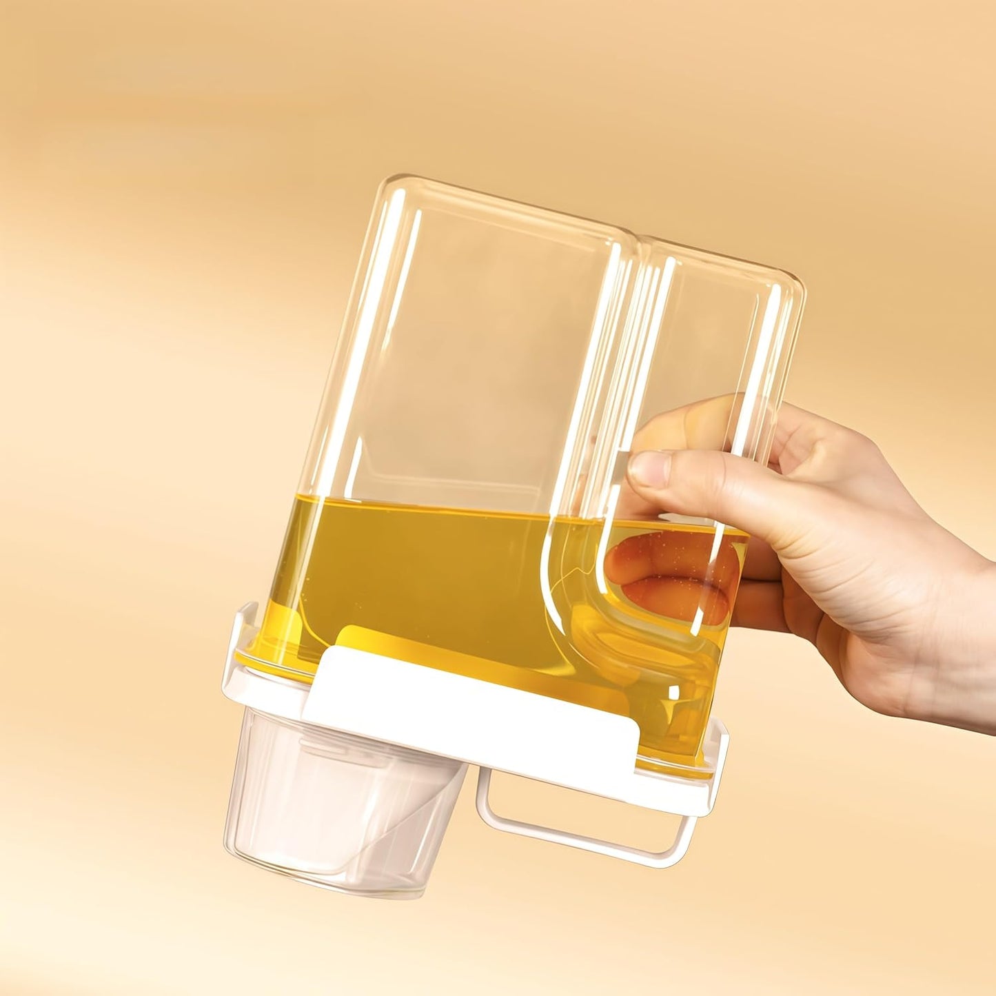 Airtight Food Storage Canisters with Measuring Cup - Ideal for Cereal, Flour & Sugar | Kitchen Pantry Organization Containers, Dry Food Storage (1500ml)