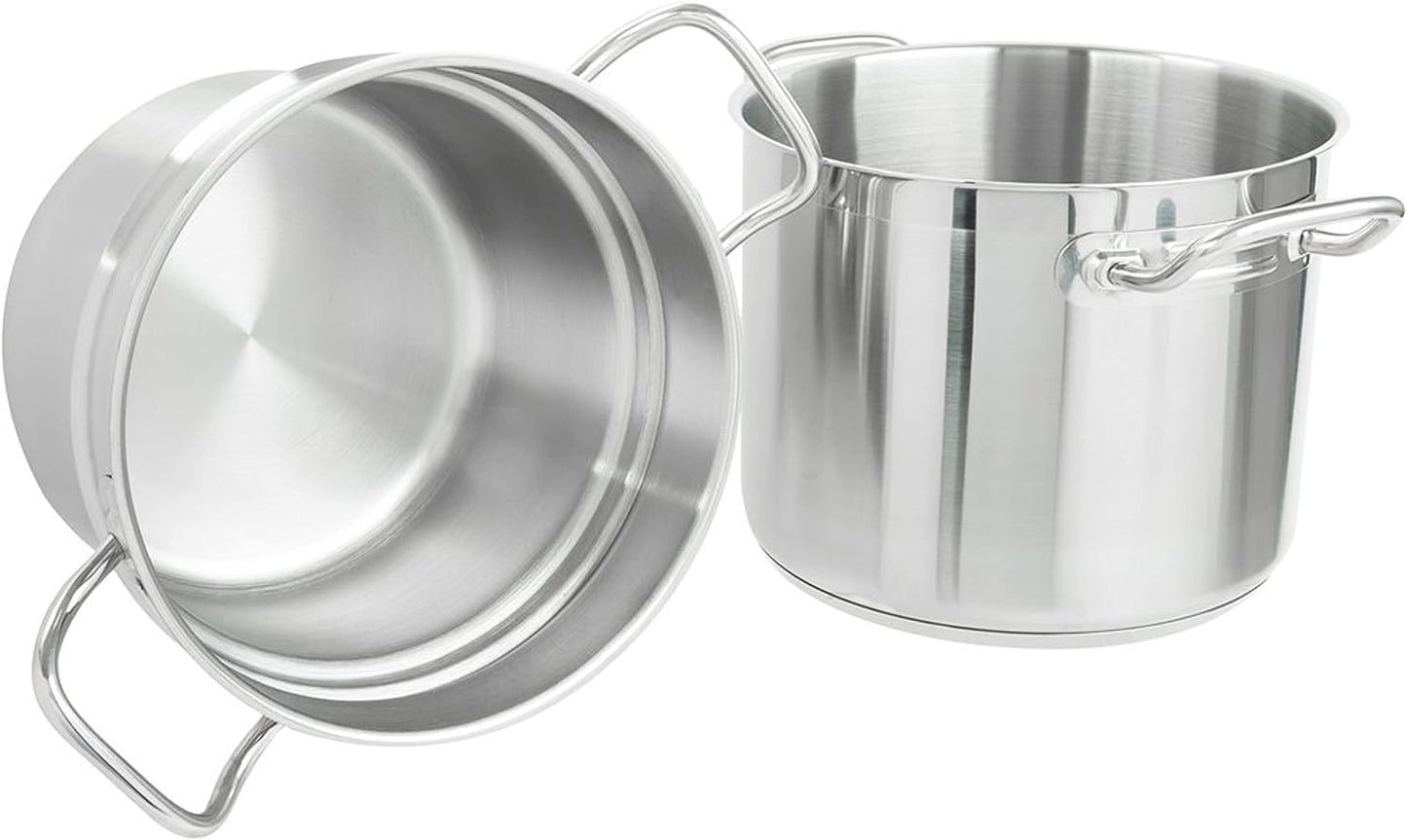 TrueCraftware-16 Quart Stainless Steel Double Boiler 3 Piece Set- Steam Melting Pot Cookware Stainless Steel Double Boiler Pot for Melting Chocolate Candy Butter and Cheese Dishwasher & Oven Safe