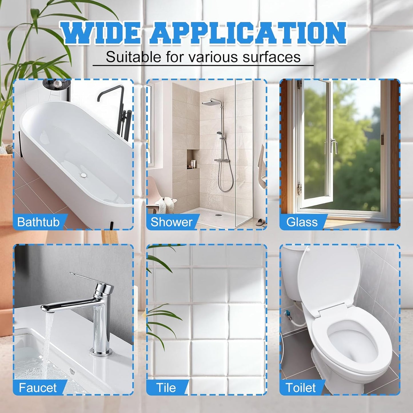 Bathroom Descaler Foam Cleaner, 2025 New Bathroom Descaler, Bathtub Cleaner,Stubborn Stains Cleaner,All Purpose Bathroom Cleaner Foam Spray for Home Kitchen(2pcs)