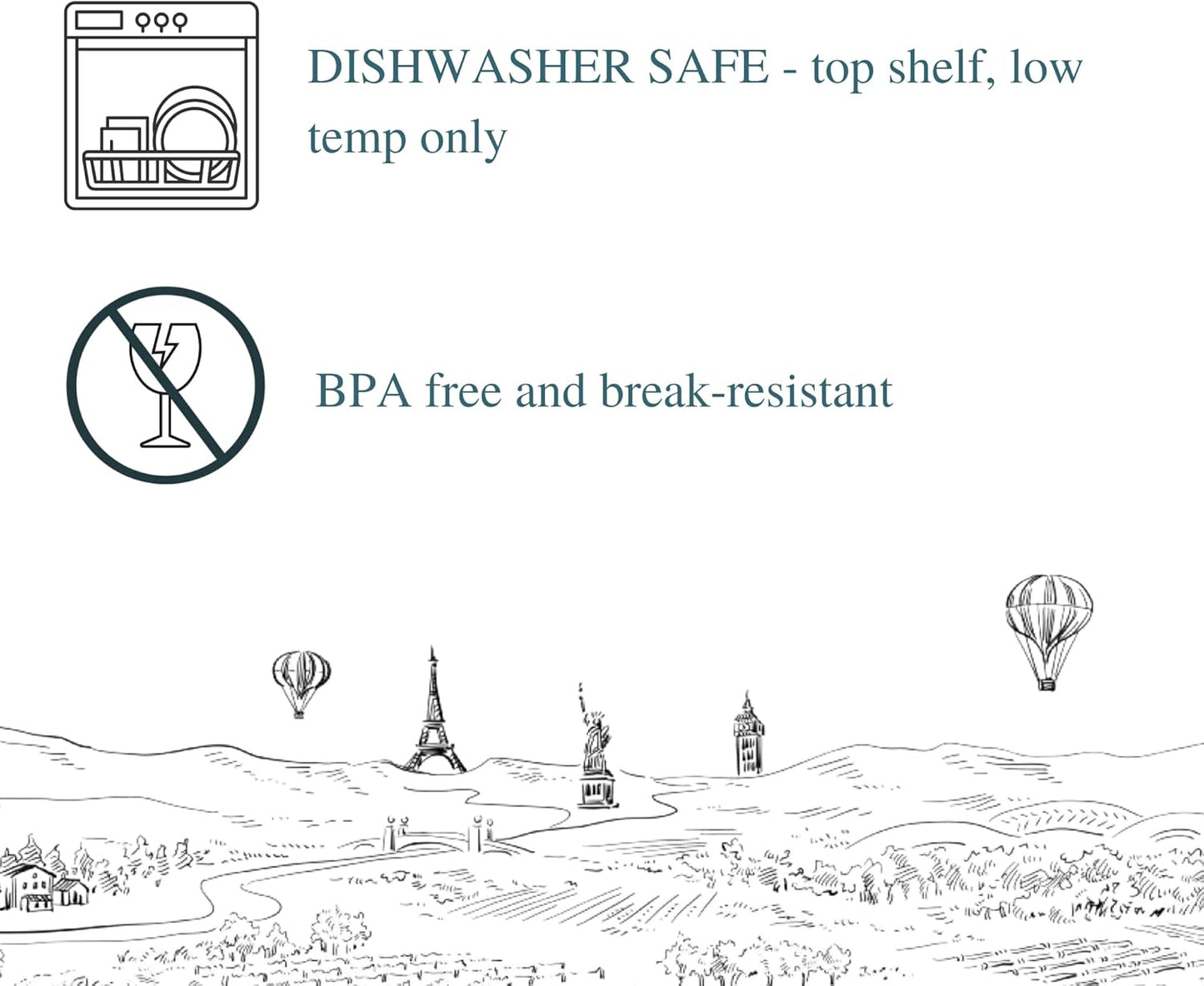 Juliska Isabella Acrylic Large Tumbler - Blue