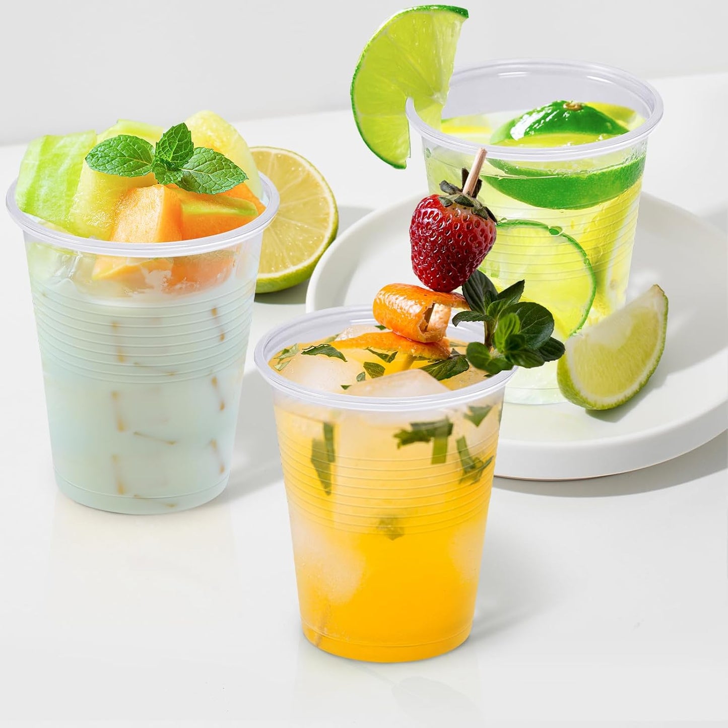 1500 Pack 5 oz Clear Plastic Cups, Small Bathroom Cup Bulk, Disposable Mouthwash Cup, Cold Party Drinking Cups for Picnics, Ceremonies, Events