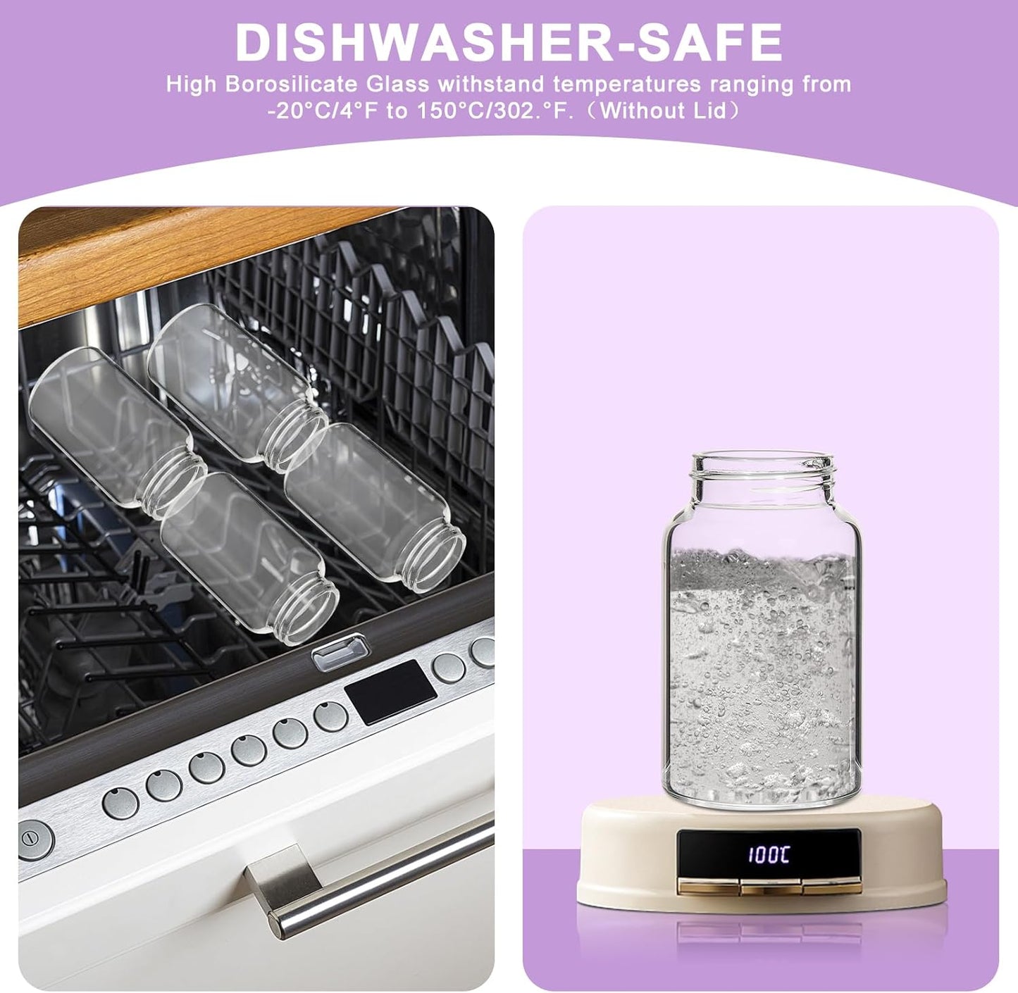 Glass Spice Jars Seasoning Containers Small Glass Jars with Lids Airtight Food Storage Canister for Kitchen Pantry Sugar Tea Coffee Bean Nuts Cookies Herbs Salt (6oz(177ml)*6 pack)