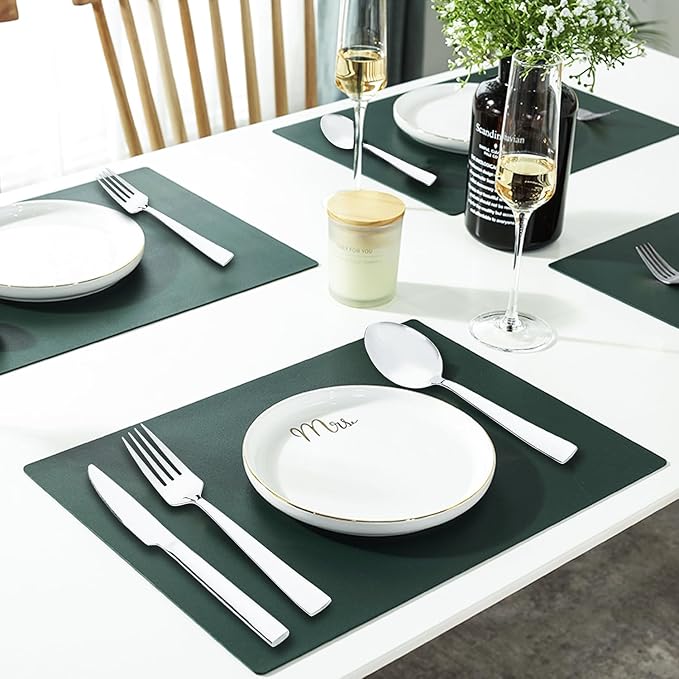 Silverware Set for 2, 14-Piece Heavy Duty 304 Stainless Steel Flatware Set, Mirror Polished Cutlery Set, Forks Spoons and Knives Set for Home Restaurant Dinner Party, Silver