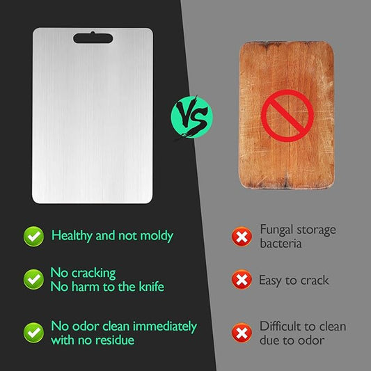 Titanium Cutting Board, Cutting Boards For Kitchen, 2 Pack Double-Sided Food-Grade Titanium Cutting Board For Cutting Meats, Fruits And Vegetables