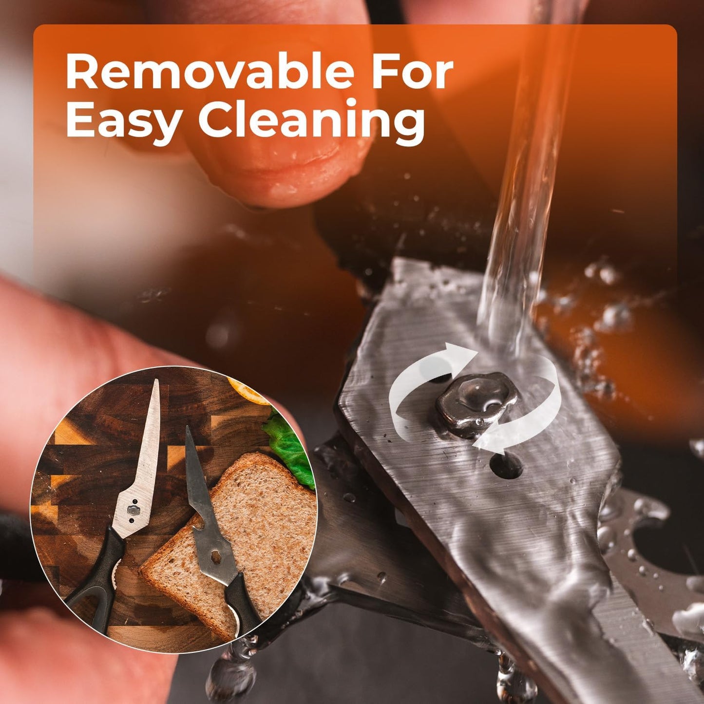 Alata 15-Piece Knife Set with Block, Razor-Sharp,Kitchen Knife Set, Forged Triple Rivet Stainless Steel Knife Block Set