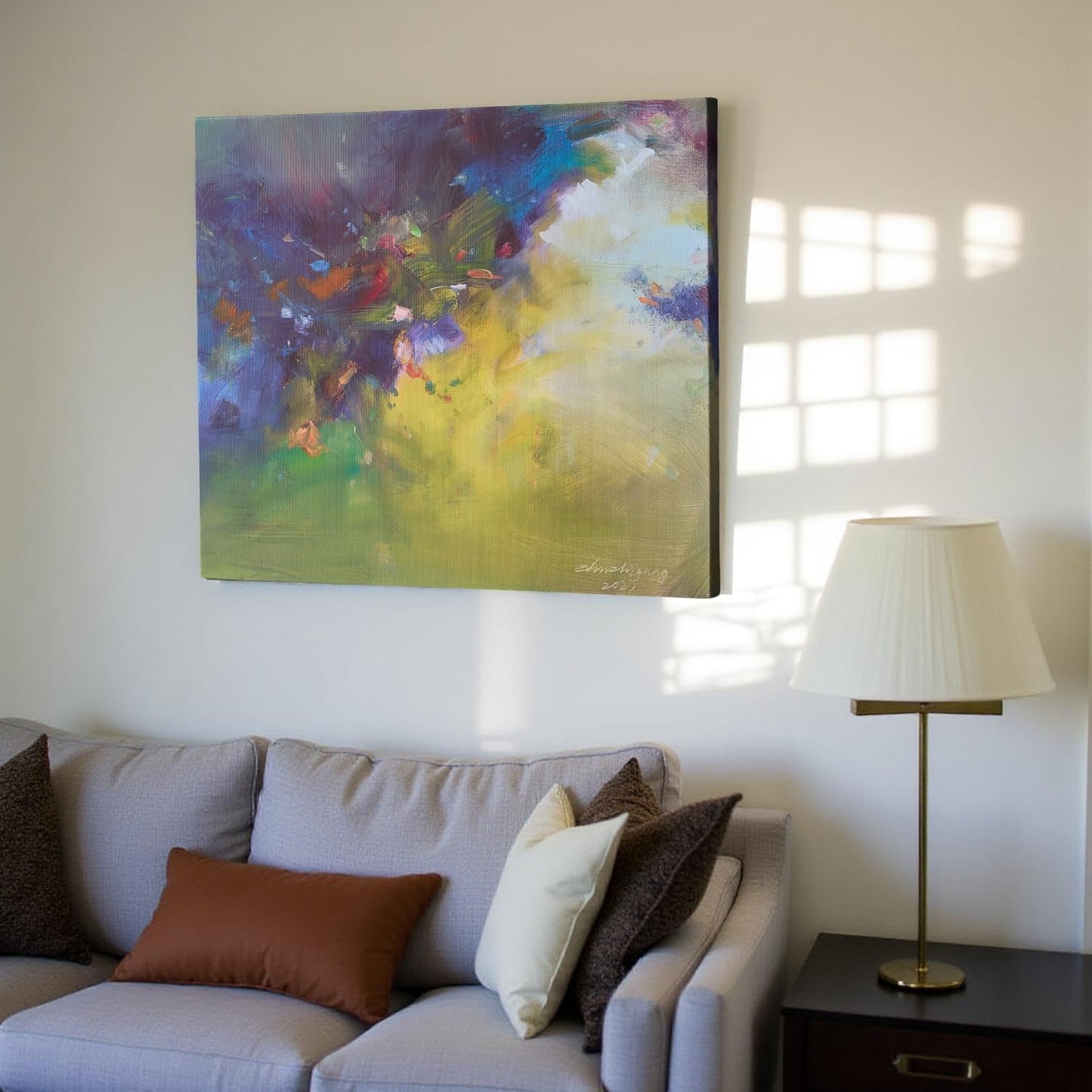 Gloliv Canvas Wall Art for Living Room – Abstract Wall Decor Painting, Artist-Authorized Reproduction Print – Modern Canvas Prints for Office, Bedroom, Bathroom & Kitchen Home Decor 32"x24"